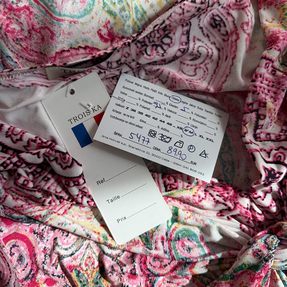 NWT TROIS KA FLOWEY PATTERN DRESS - Picture 4 of 12